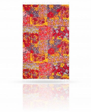 Палантин Женский S30-DENSE.FLORAL/YELLOW